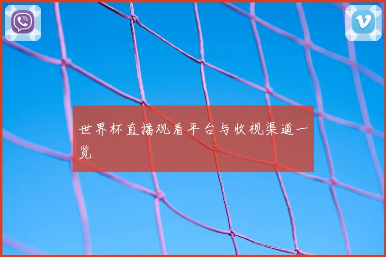 世界杯直播观看平台与收视渠道一览